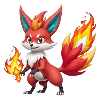 Braixen-Combusken-Zoroark-fusion sticker