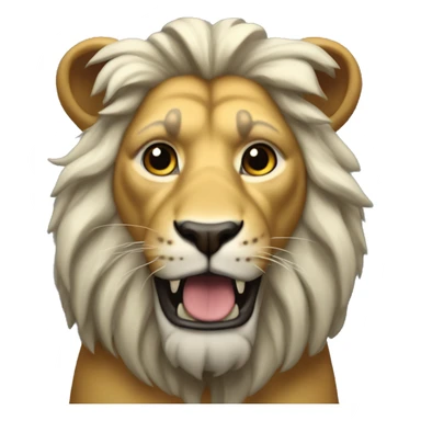 león con audífonos sticker