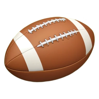 A rugby ball resting on a grassy field, with goalposts in the background. The scene captures the essence of the sport, with the field clearly marked and ready for a game, highlighting the intensity and teamwork of rugby. sticker