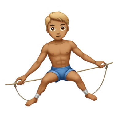 person on tightrope
 sticker