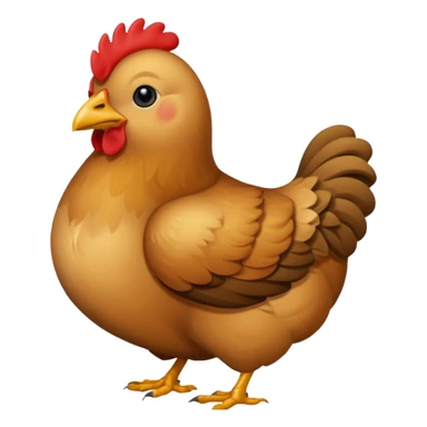 Ein Huhn das down Syndrom hat und schielt sticker
