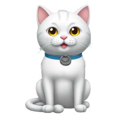 cat at the gym sticker