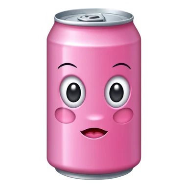 pink soda can sticker