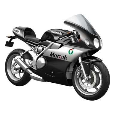 a motorbike with the text MotoRank Italia sticker