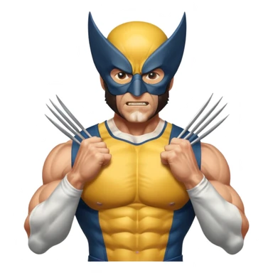 Wolverine with mask sticker