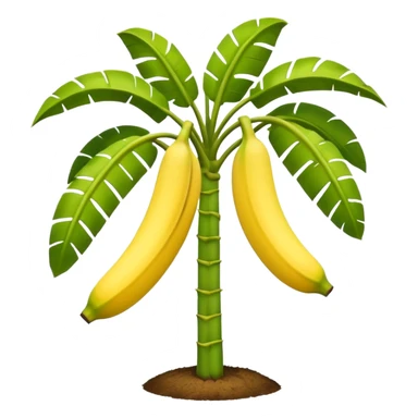 Banana tree, negative banana. sticker
