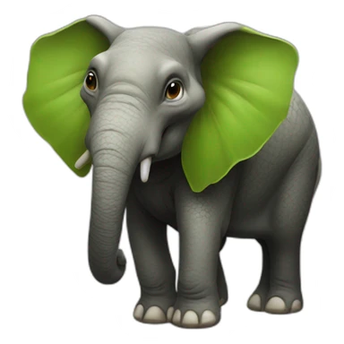 Tortue sur elephant sticker