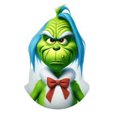 The grinch blue that is saying when knee surgery is tommorow  sticker