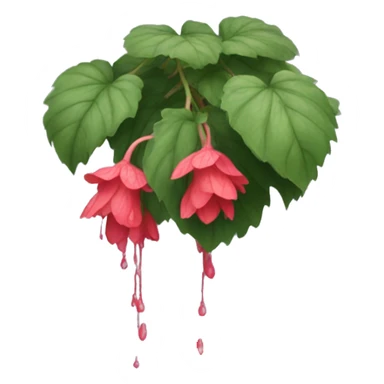 Weeping begonia  sticker