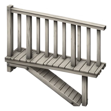 Wooden balcony sticker