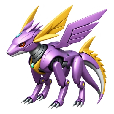 Vikavolt-Renamon-Genesect-fusion sticker