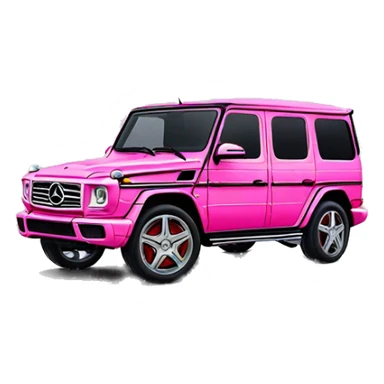 Pink Mercedes g wagon  sticker