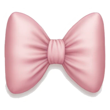 Light pink silk bow shaped pillow  sticker