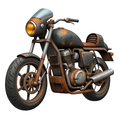 Damaged motorbike  sticker