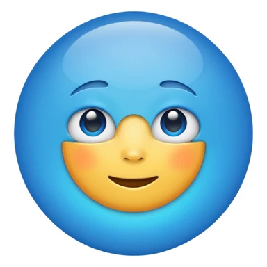 Create a verify parody badge  emoji with this ✅🔵 sticker