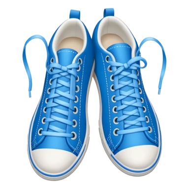 make an emoji of blue shoe laces only- they should be long and stringy sticker