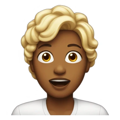 Angela singing sticker