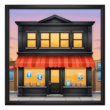 Convenience store named poor store and more sticker