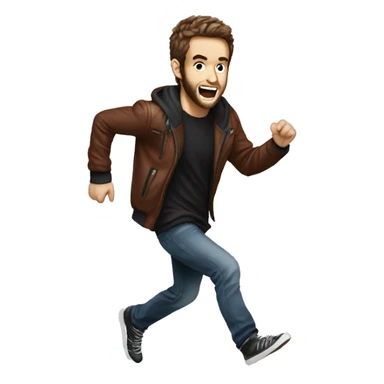 DJ Zedd running away from behind sticker