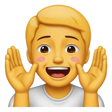 crying of laughter with hands sticker