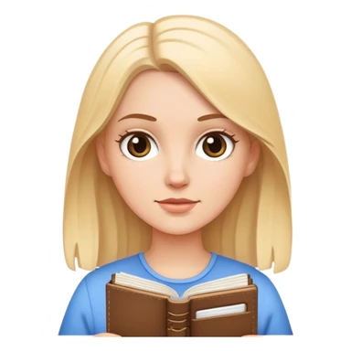 journal white clean girl sticker