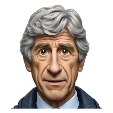 Hiperrealist Manuel pellegrini sticker