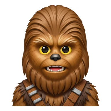 pero la cara de chewbacca en formato png con menos detalle sticker