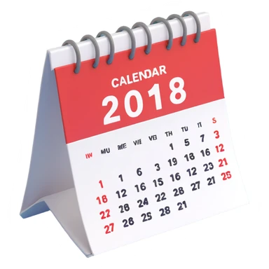 calendar in perspective, only the date, without the rest of the text sticker