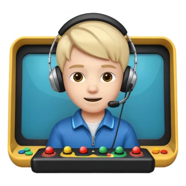 Retro Arcade Kid sticker