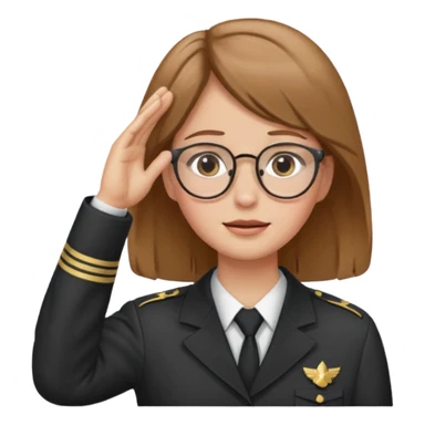 glasses Salute with tear coming out eye sticker