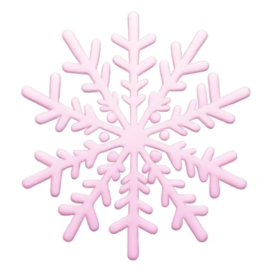 Light pink snowflake sticker
