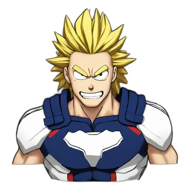All might my hero academia motivated sticker