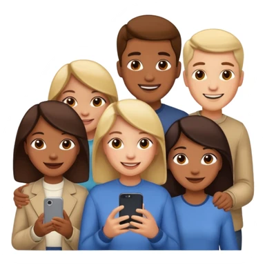 people searching something with iphone sticker