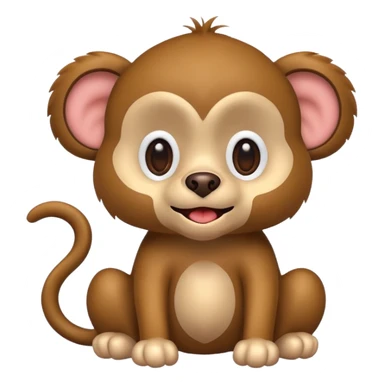 Dog with a monkey body sticker