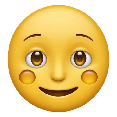 Yellow emoji giving a side eye with a straight lined mouth  sticker