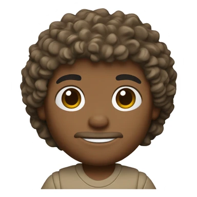 Funko Pop of a tan curly haired boy sticker