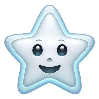 ghost star white sticker