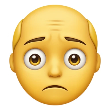 worried emoji face from WhatsApp sticker