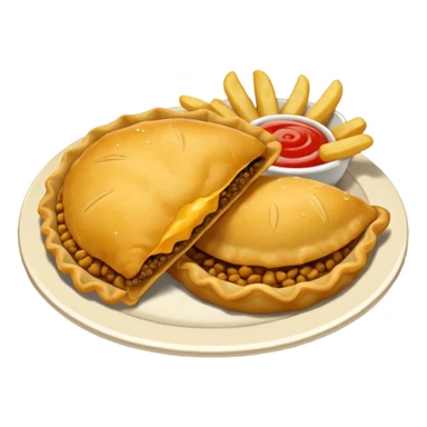 plato con milanesa y papas fritas sticker