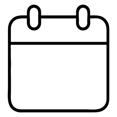 A calendar icon sticker