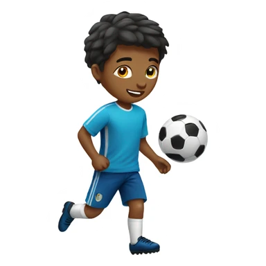 boys playing soccer indoor fun sticker