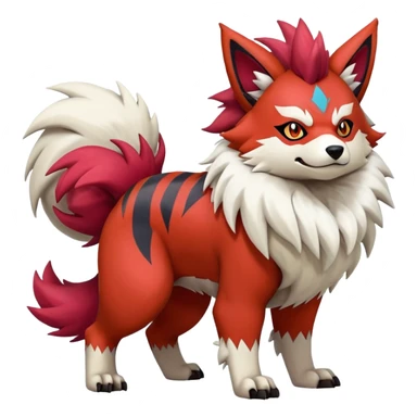 Zigzagoon-Arcanine-Zorua-Zangoose-Hybrid (Full body) sticker