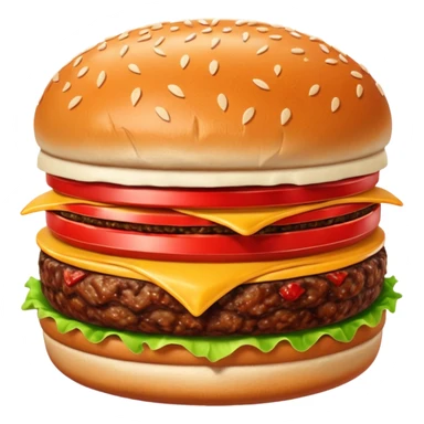 burger meat sticker
