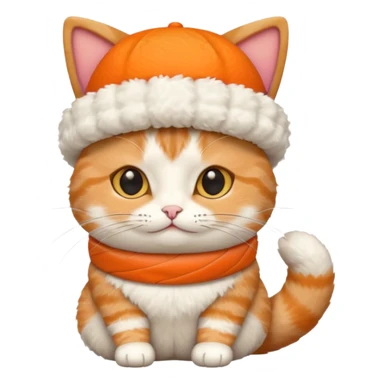 cat wearing a sushi roll as a hat, sitting position sticker