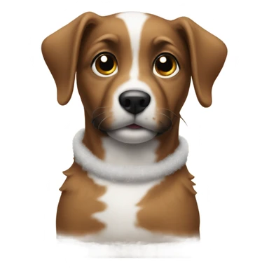 Christmas puppy sticker