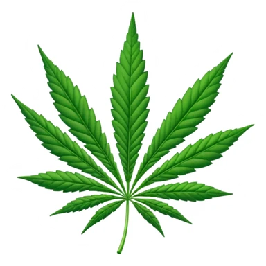 cannabis leaf sticker