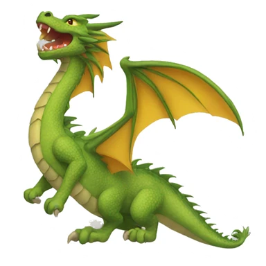 Dragón fuera lengua  sticker