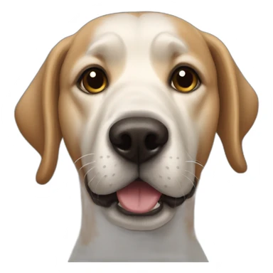 friendly dog portrait sticker