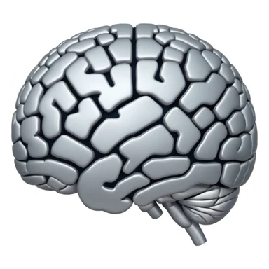 overlapping circles forming a brain with small stars sticker