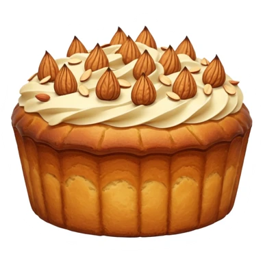 Alsacian kougelhopf with almonds on the top sticker